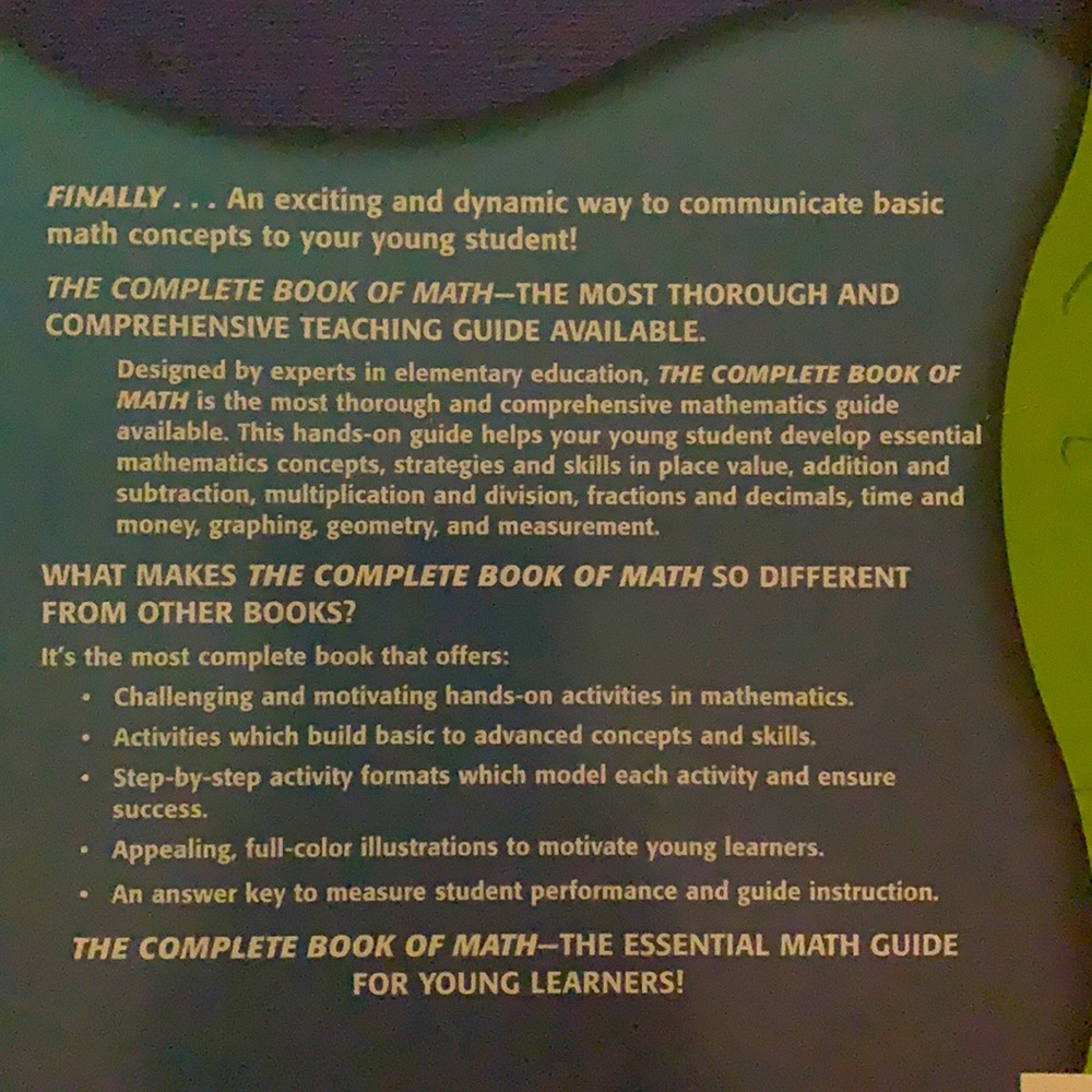 Grades 3 - 4 Complete Book Of Math - Picture 2 of 3